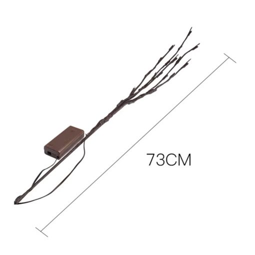 73cm LED Branch Lights – Battery-Powered Decorative Twig Lights (20 Bulbs) - Image 3