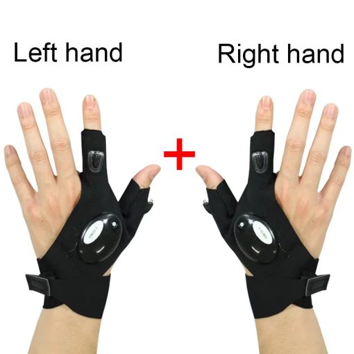 LED flashlight gloves