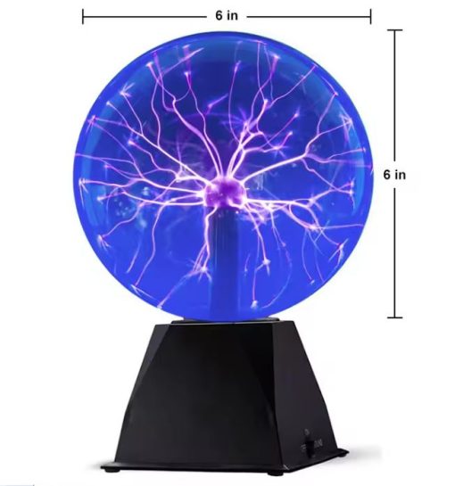 8 Inch Magic Plasma Ball Lamp Touch Glass LED Night Light Atmosphere Lights Christmas Party Bedroom Decor Kids Birthday Gift Toy - Image 9