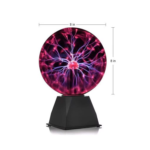 8 Inch Magic Plasma Ball Lamp Touch Glass LED Night Light Atmosphere Lights Christmas Party Bedroom Decor Kids Birthday Gift Toy - Image 11