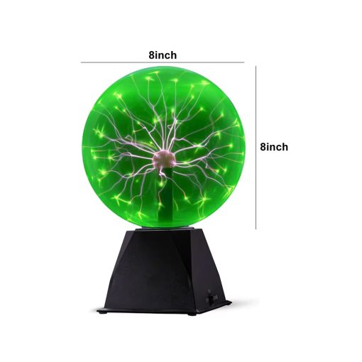 8 Inch Magic Plasma Ball Lamp Touch Glass LED Night Light Atmosphere Lights Christmas Party Bedroom Decor Kids Birthday Gift Toy - Image 12